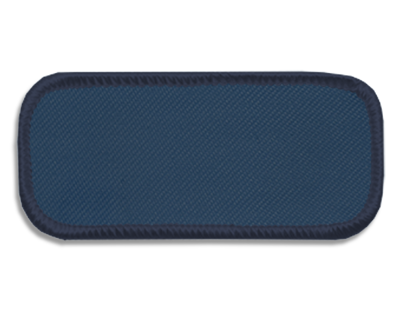 Blank Rectangle Patch 3 1/4" x 1 1/4" Slate 33 on CM Slate T3 Merrow Border
