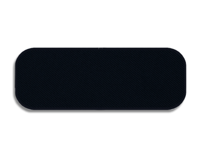 Blank Rectangle Patch 3 3/4" x 1 3/8" 259-20 Navy0E4 on Dk. Blue Slate 0D0 Embroidered Border