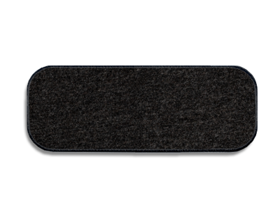 Blank Rectangle Patch 278-33 Carhartt Heather Grey F9 on Gray Haze D6 Embroidered Border
