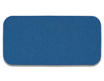 Blank Rectangle Patch 4" x 1 7/8" Twilight Blue 45 on Twilight Blue T5 Embroidered Border
