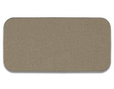 Blank Rectangle Patch 4" x 2" Khaki 46 on Khaki T6 Embroidered Border