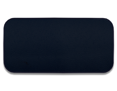 Blank Rectangle Patch 4" x 2" Dark Navy 01 with Midnight Navy 05 Embroidered Border
