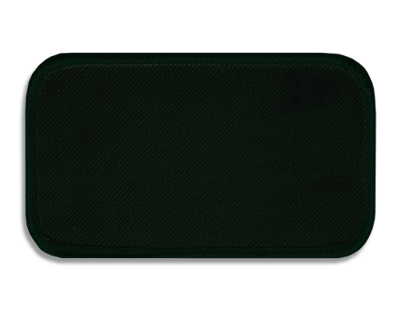 Blank Rectangle Patch 4" x 2" Dark Green 09 on Army Green 13 Merrow Border