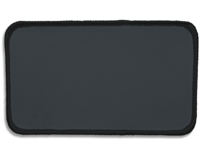 Blank Rectangle Patch 4 1/2" x 2 1/2" Blue Slate 36 on Blue Slate 73 Merrow Border
