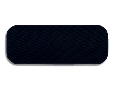 Blank Rectangle Patch 3 1/4" x 1 1/4" Navy 90 on Navy 06 Embroidered Border