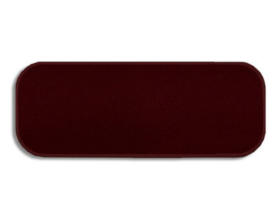 Blank Rectangle Patch 3 1/4" x 1 1/4" Maroon 24 on Wine 21 Embroidered Border