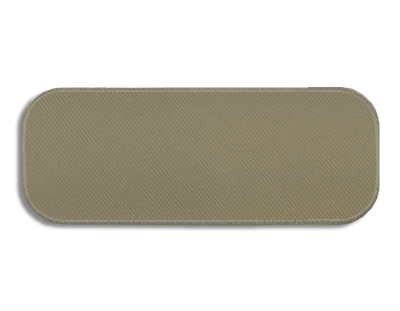 Blank Rectangle Patch 3 1/4" x 1 1/4" Tan 13 on Tan 65 Embroidered Border
