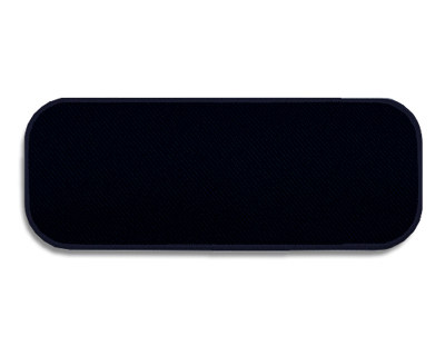 Blank Rectangle Patch 3 1/4" x 1 1/4" Light Navy 02 on CM Navy T1 Embroidered Border
