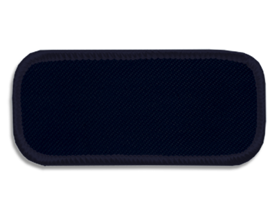 Blank Rectangle Patch 3 1/4" x 1 1/4" 387-20  392-20 GlenGuard Navy FR with Midnight 05 Merrow Bord