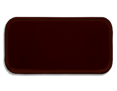 Blank Rectangle Patch 3 5/8" x 1 5/8" Maroon 24 on Maroon 55 Merrow Border