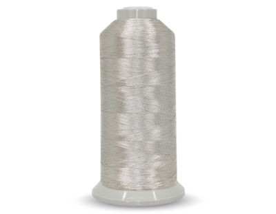 Embroidery Thread Metallic Silver WE Color 29 - Madeira Color 4004 5500 Yards Cone