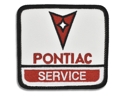 Official Pontiac Service Emblem with Industrial Heat Seal Backing