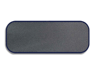 Blank 3 3/4" x 1 3/8" 259-22 Airbridge, Navy/Wht Birdeye E6 with CM Navy T1 Emb Brd