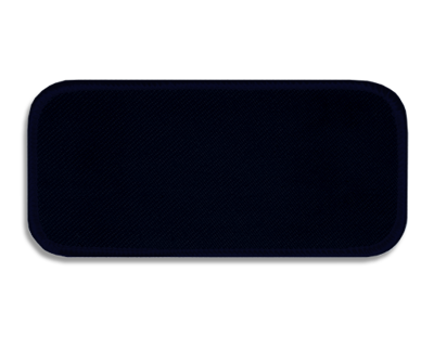 Blank Rectangle Patch 4" x 1 7/8" Navy Carhartt FR CC on Denim Merrow Border