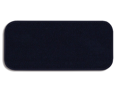 Blank Patch 4" x 1 7/8" 376-20 Canvas Navy Duck C9 with Midnight 05 Embroidered Border