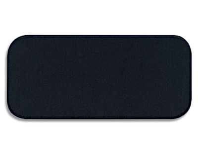 Blank Patch 4" x 1 7/8" 64449-24 Chef Coat Airforce Blue I3 with BGgrey D8 Emb Border