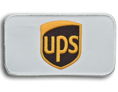 Official UPS Emblem with Industrial Heat Seal Backing