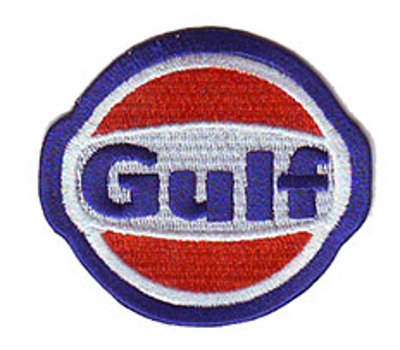 Official Gulf Emblem with Industrial Heat Seal Backing