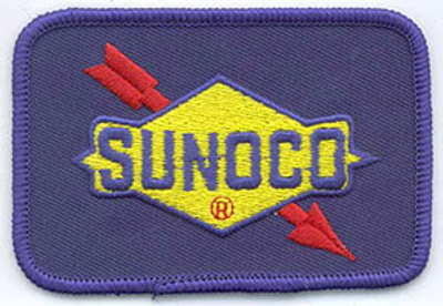 Official Sunoco Emblem with Industrial Heat Seal Backing