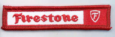 Official Firestone Emblem with Industrial Heat Seal Backing