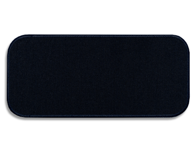 Blank Rectangle Patch 4" x 1 7/8" Navy Glen Guard FR on Midnight 05 Embroidered Border