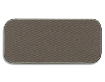 Blank Rectangle Patch 4" x 1 7/8" Tan 72 on Tan 34 Embroidered Border