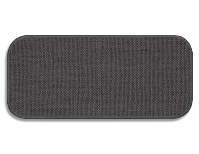 Blank Rectangle Patch 4" x 1 7/8" Butch. Coat Grey J3 on Grey D1 Embroidered Border