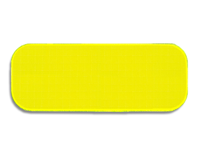 Blank Rectangle Patch 3 1/4" x 1 1/4" Vis Neon Yellow J7 on Neon Yellow B9 Embroidered Border